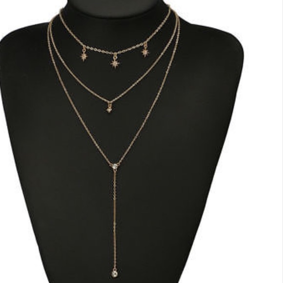 Triple Layer Boho Pendant Necklace - Picture 4 of 4